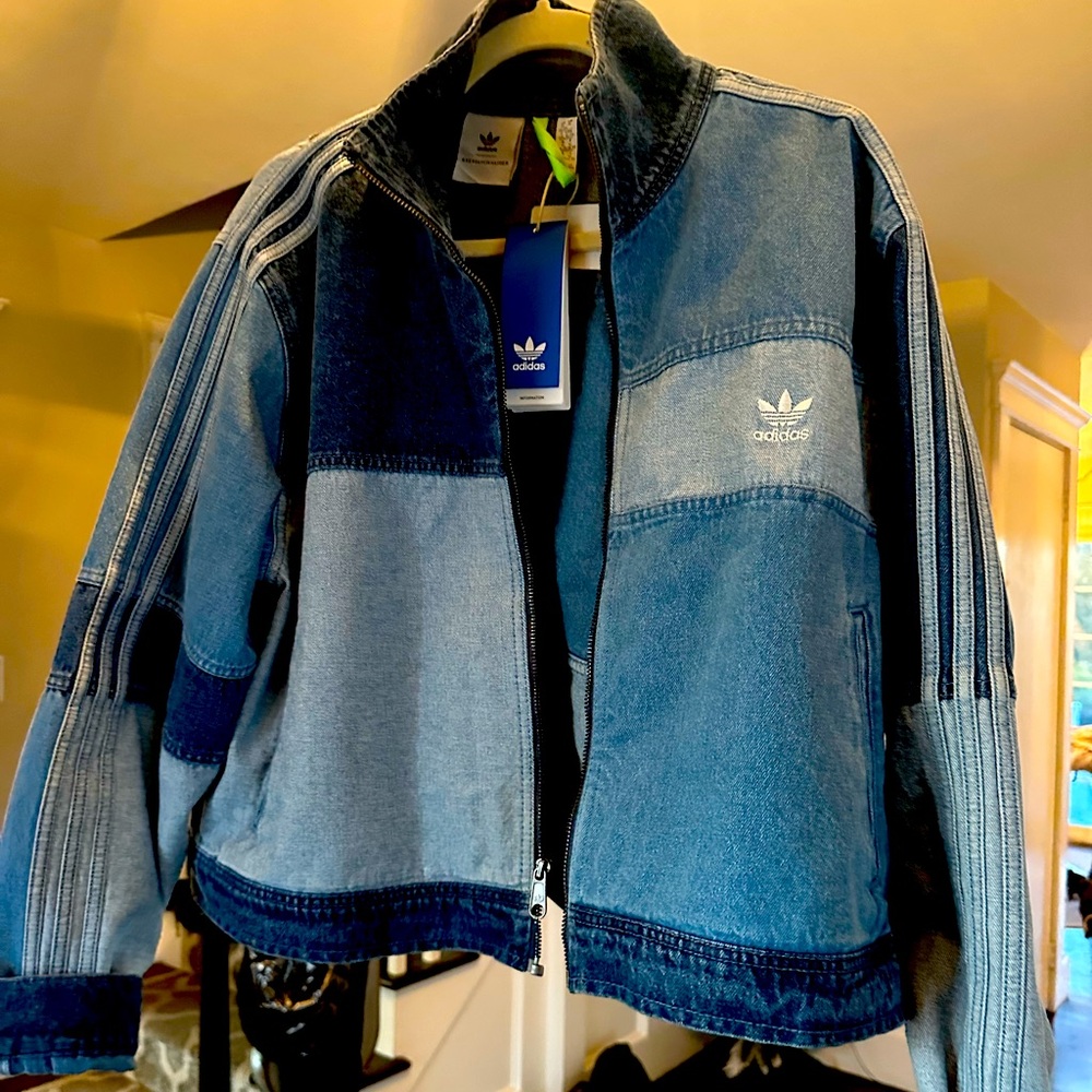 Adidas KseniaSchnaider denim zip up jacket